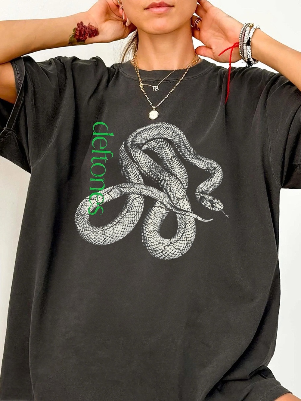 Comfort pepper colors Deftones Private music snake tee